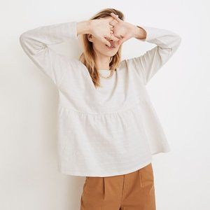 Madewell Jacquard Babydoll Top